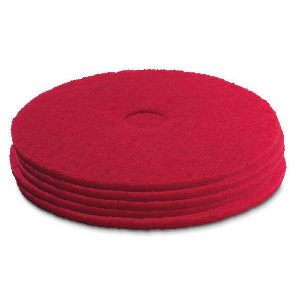 Karcher Medium Soft Red Floor Pads 306mm - Box 5 | 6.369-826.0